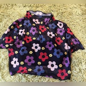 black undershirt tank top with mesh top never worn